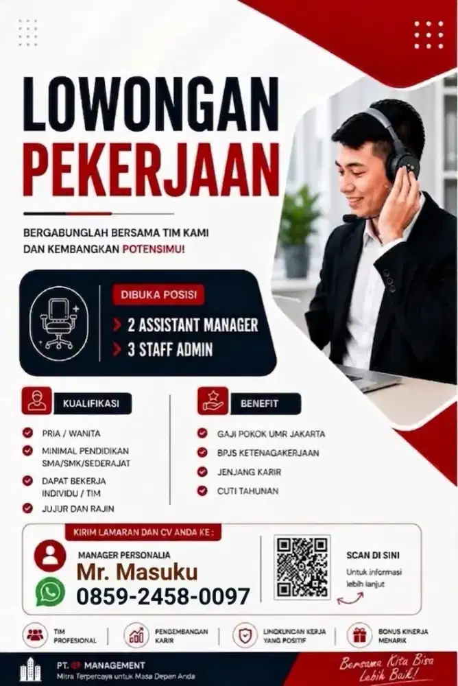 Di butuhkan segera. (Loker Gratis)