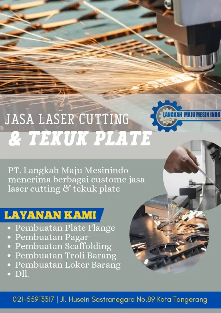 Jasa laser cutting & tekuk plate