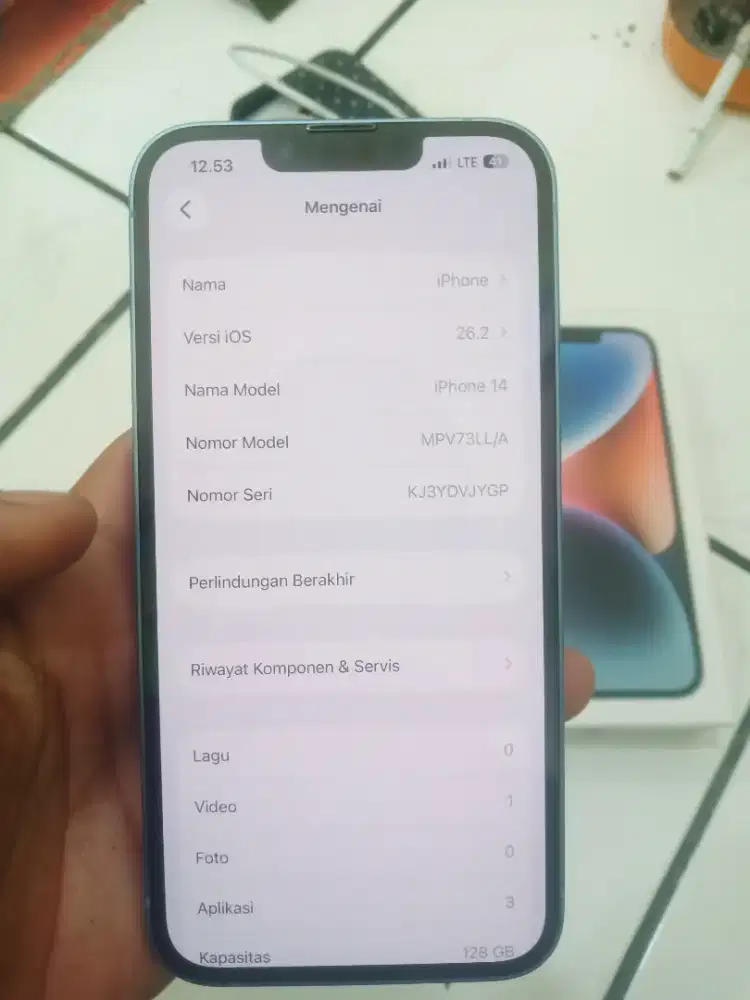 Iphone 14 128 Inter Fullset Bawaan
