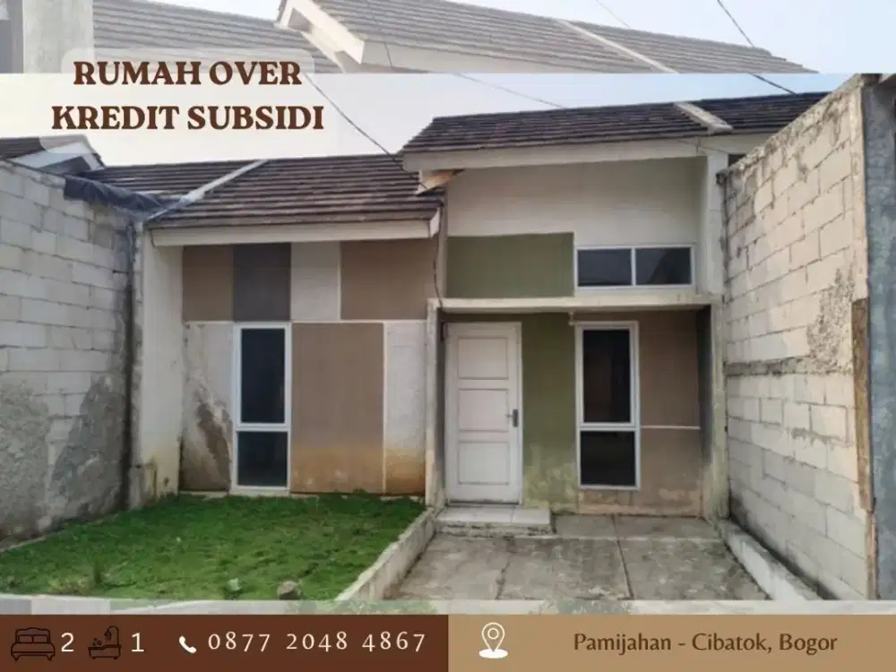 Rumah OVER KREDIT Subsidi ccln 1jtan dkt IPB 43JT di Cibatok Bogor