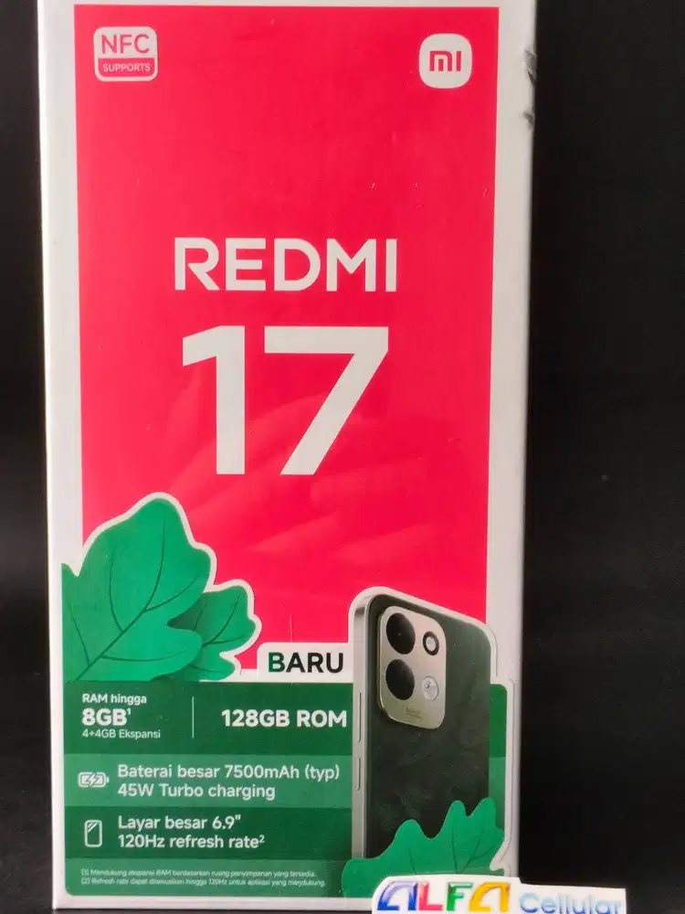 XIAOMI REDMI 17 ROM 128/256 GB BATERAI BIG 7500 mAH FULL BONUS