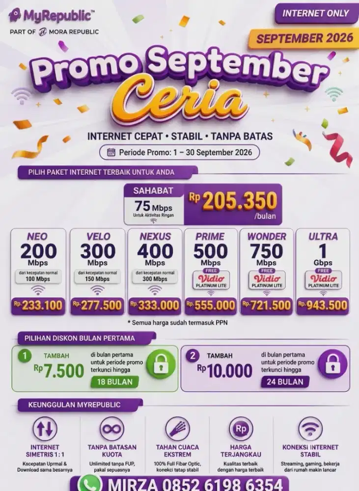 MYREPUBLIC WIFI MEDAN PT SINARMAS