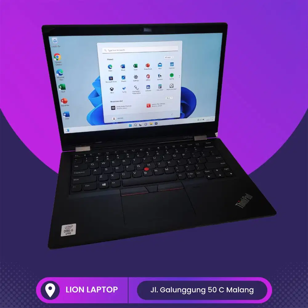 RAM 16GB Core i5 Gen10 Flip 360° SSD 256GB Lenovo Thinkpad YOGA L13 [0
