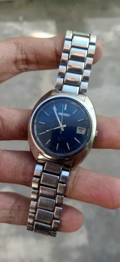 Jam tangan antik seiko blue dial automatic
