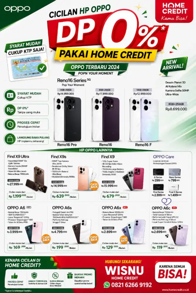 Promo DP 0% hanya di home Credit