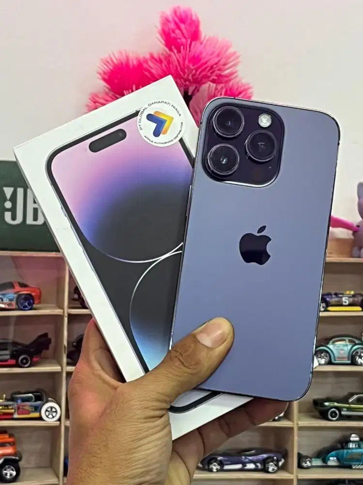 Iphone 14 pro 256gb deep purple second  resmi GDN (blibli)