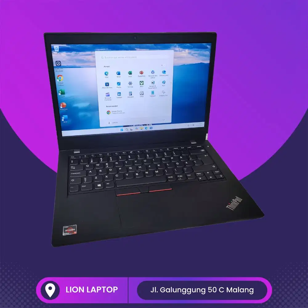 Gaming/Editing AMD Ryzen 5 PRO 8/256 MULUS Lenovo Thinkpad L14 Gen 1 [
