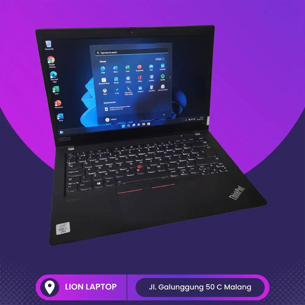 RAM 16GB i7 Gen 10 SSD 256GB Lenovo Thinkpad T14 gen 1 [05|09]