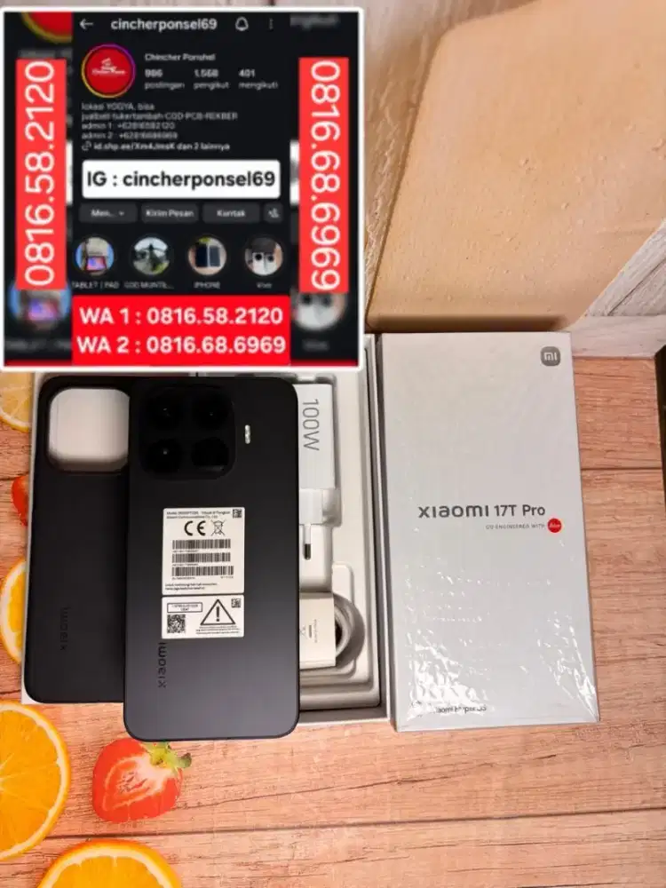Jual hp Xiaomi 17t pro 5g 12/512 likenew open dus grs aktif agust 2026
