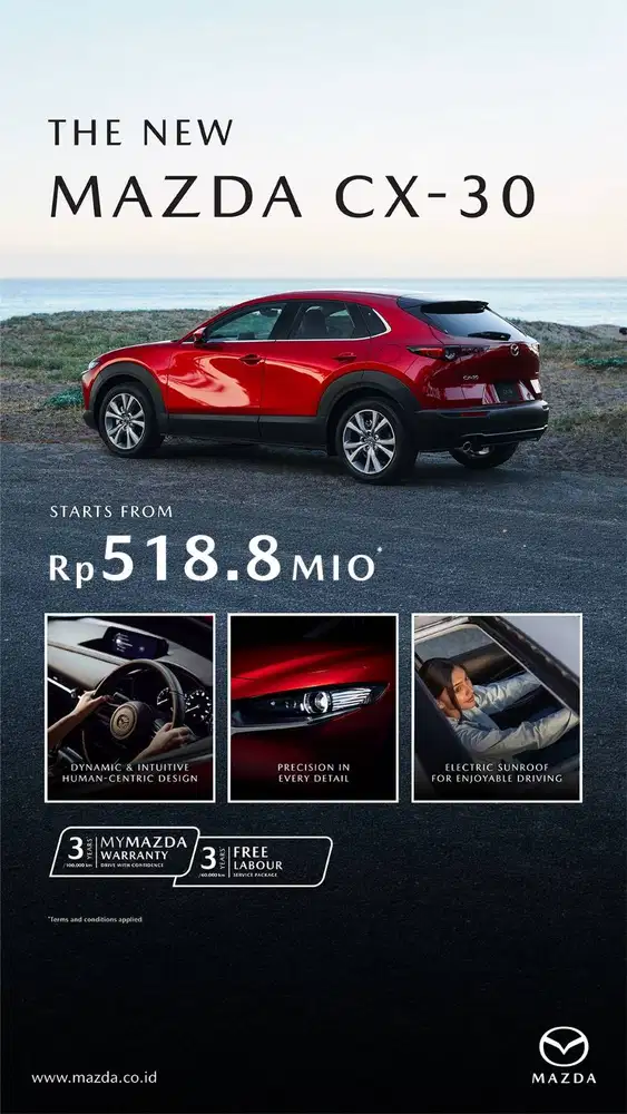 PROMO DP RINGAN MAZDA CX30 MATIC 2026 CKD