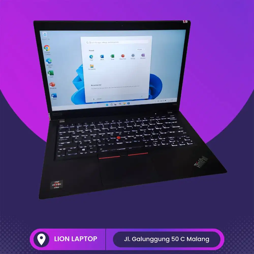 RAM 16GB AMD Ryzen 7 4Ghz VGA 2GB Lenovo Thinkpad T495s [05|09]
