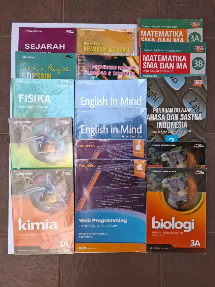 Buku Pelajaran SMA 1 box