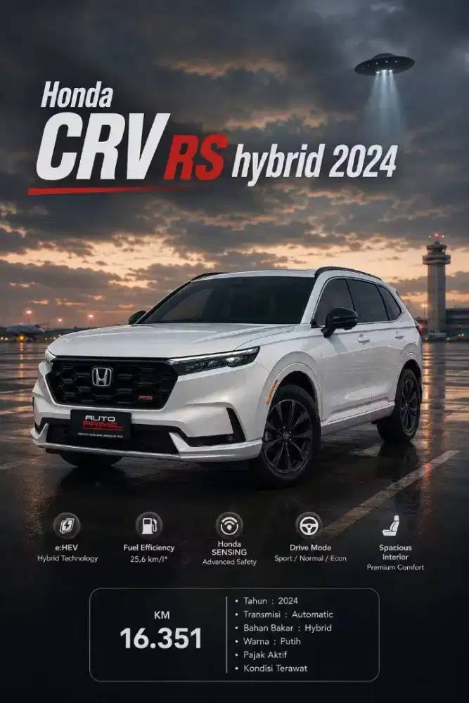 (KM 16RB) HONDA CRV RS HYBRID 2024, ISTIMEWA