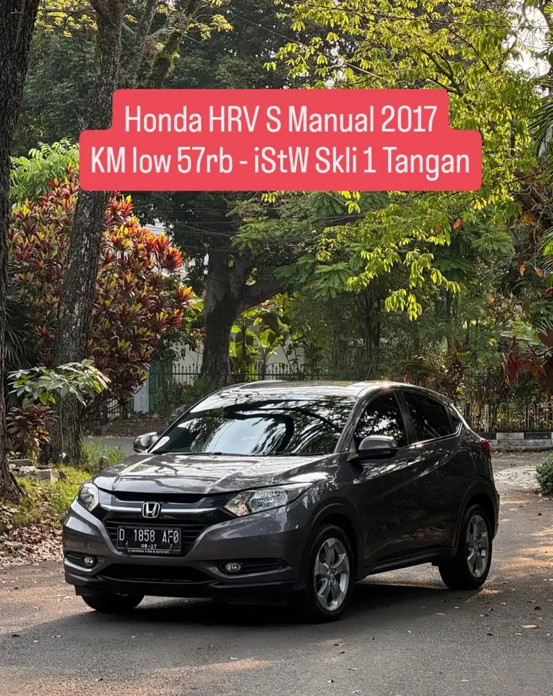 KM low - HRV S Manual 2017 pk an 2018 istw murah bandung