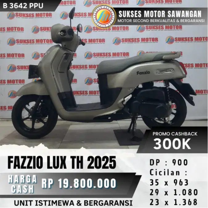 ISTIMEWA YAMAHA FAZZIO LUX TH 2025 FAZIO UNIT MULUS BISA CASH KREDIT