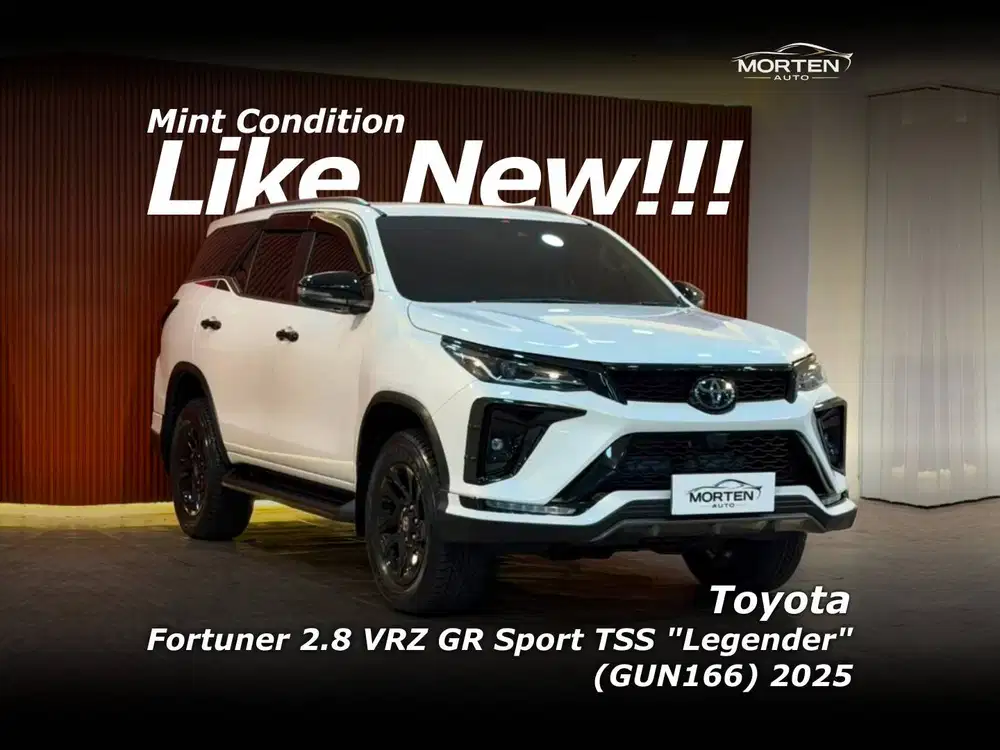 [LIKE NEW!!!] Toyota Fortuner 2.8 VRZ GR Sport TSS Legender 2025