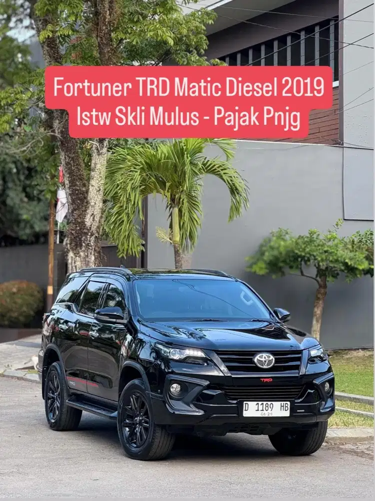 Fortuner VRZ TRD Matic diesel 2019 pk an 2020 murah istw