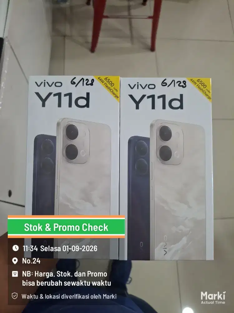 NEW VIVO Y11D 6/128GB. SEGEL GARANSI RESMI. PROMO DISKON TERMURAH