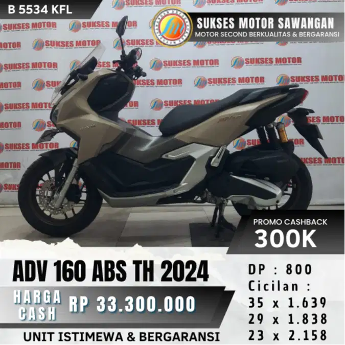 CASH KREDIT HONDA NEW ADV 160 ABS TH 2024 UNIT MULUS BERGARANSI MESIN