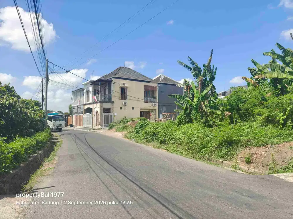 Tanah 450m2 jln Utama Sabag Hyang Abianbase Badung