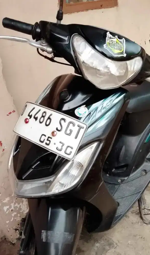 Terawat Siap Pakai ! Yamaha Mio Smile Karbu Warna Hitam Tahun 2009