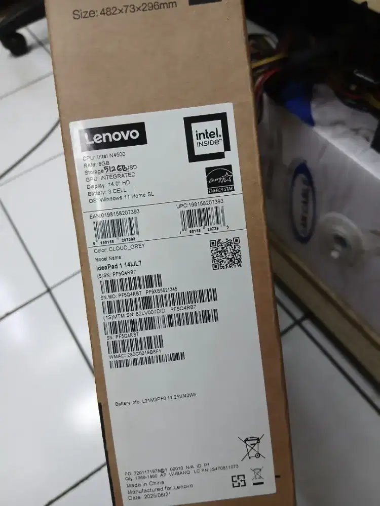 Lenovo Ideapad N4500 Ram 8 SSD 512 Mulus Murah Gan!!
