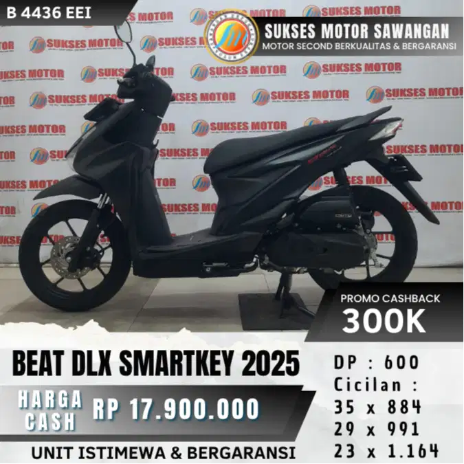 DP 600 RIBU HONDA BEAT DELUXE SMARTKEY TH 2025 KEYLES UNIT BERGARANSI