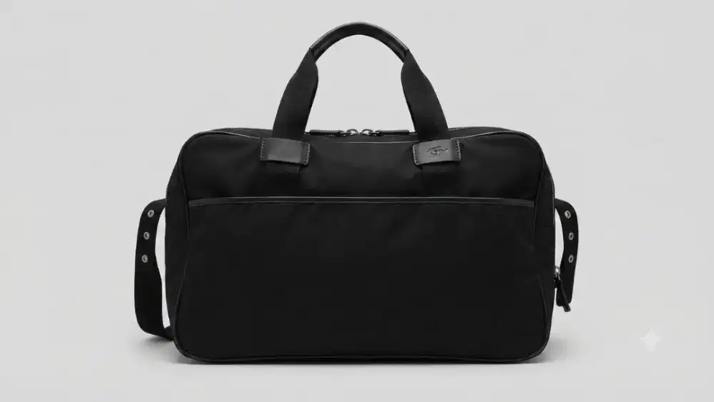 Briefcast tas kerja laptop Lacoste Authentic Bahan Kanvas