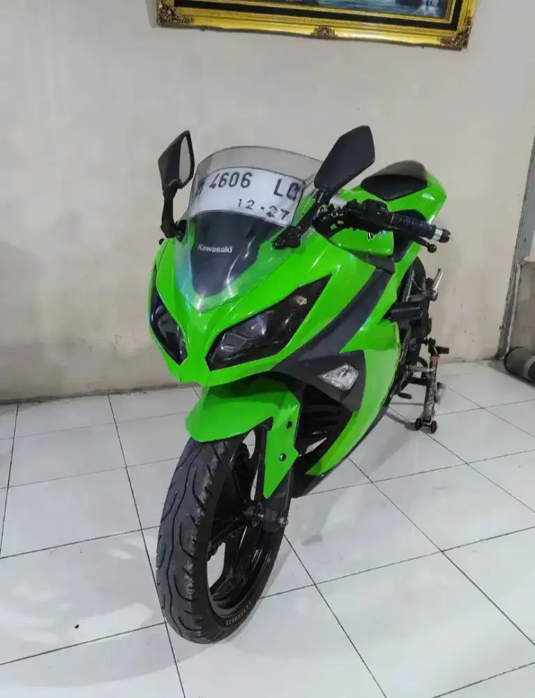Cat Ori !! Kawasaki Ninja 250 FI Warna Hijau Tahun 2015 Mulus Terawat