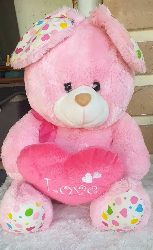 Boneka Panda Pink, Tinggi 40 cm