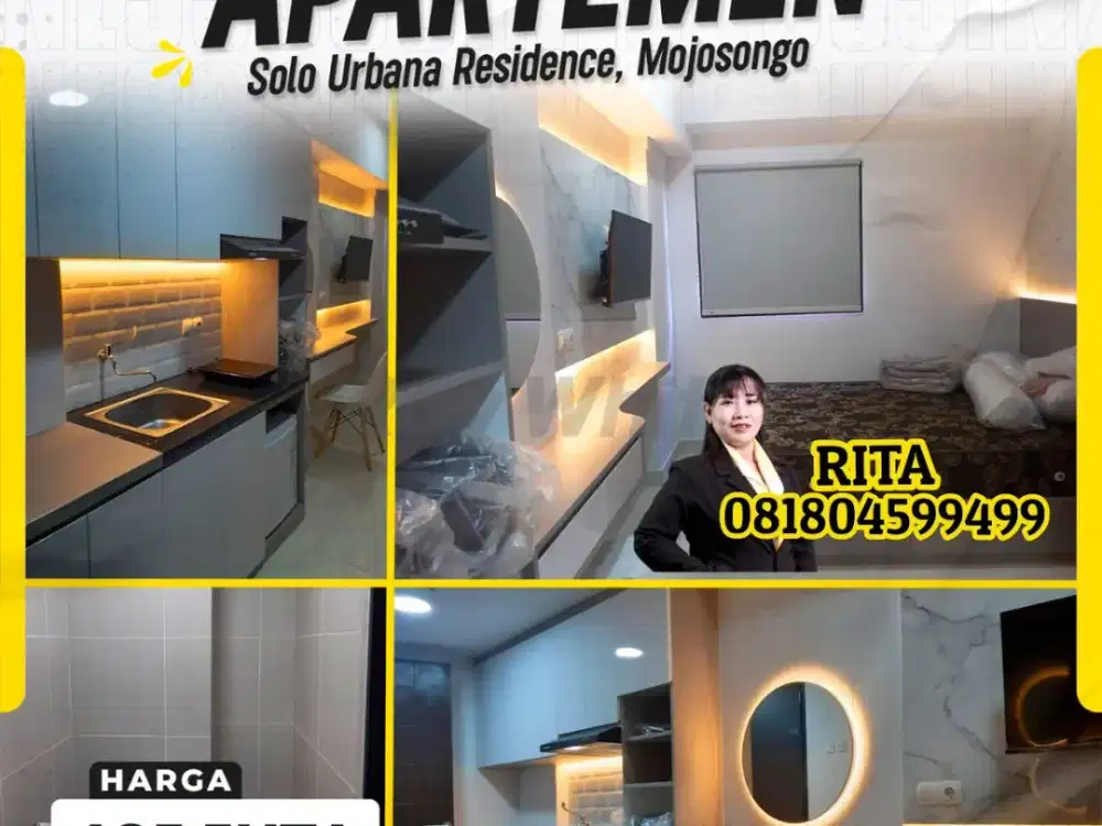 Dijual Aprtemen Solo Urbana 5Menit Dari Uns Bonus Furnish Bagus