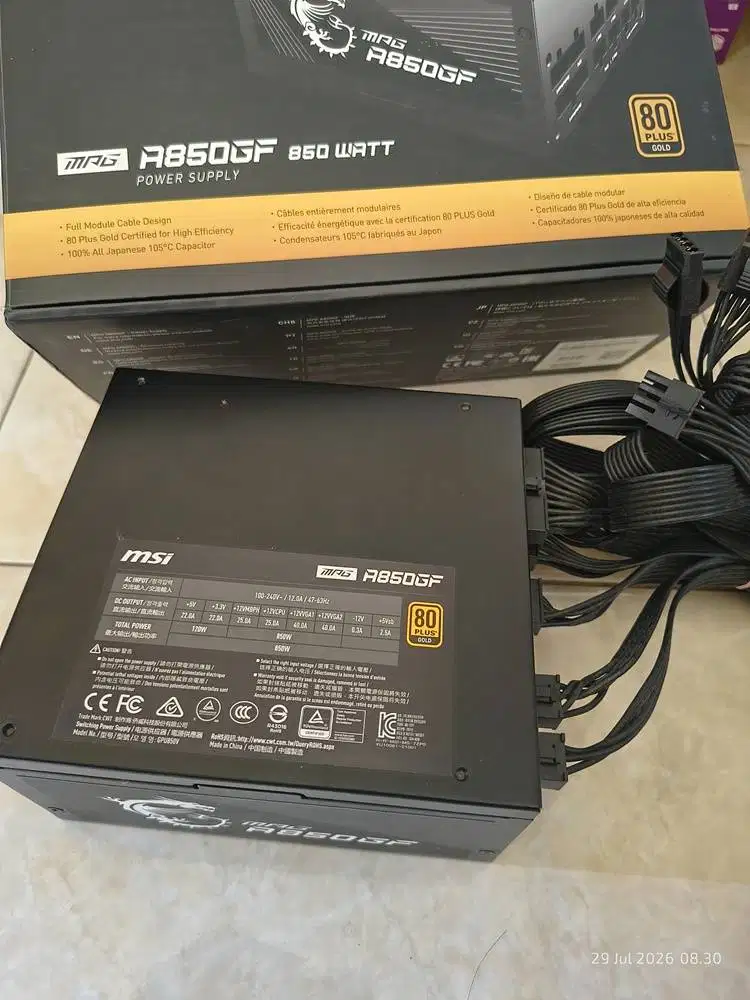 MSI MAG A850GF 850watt 80+GOLD full modular
