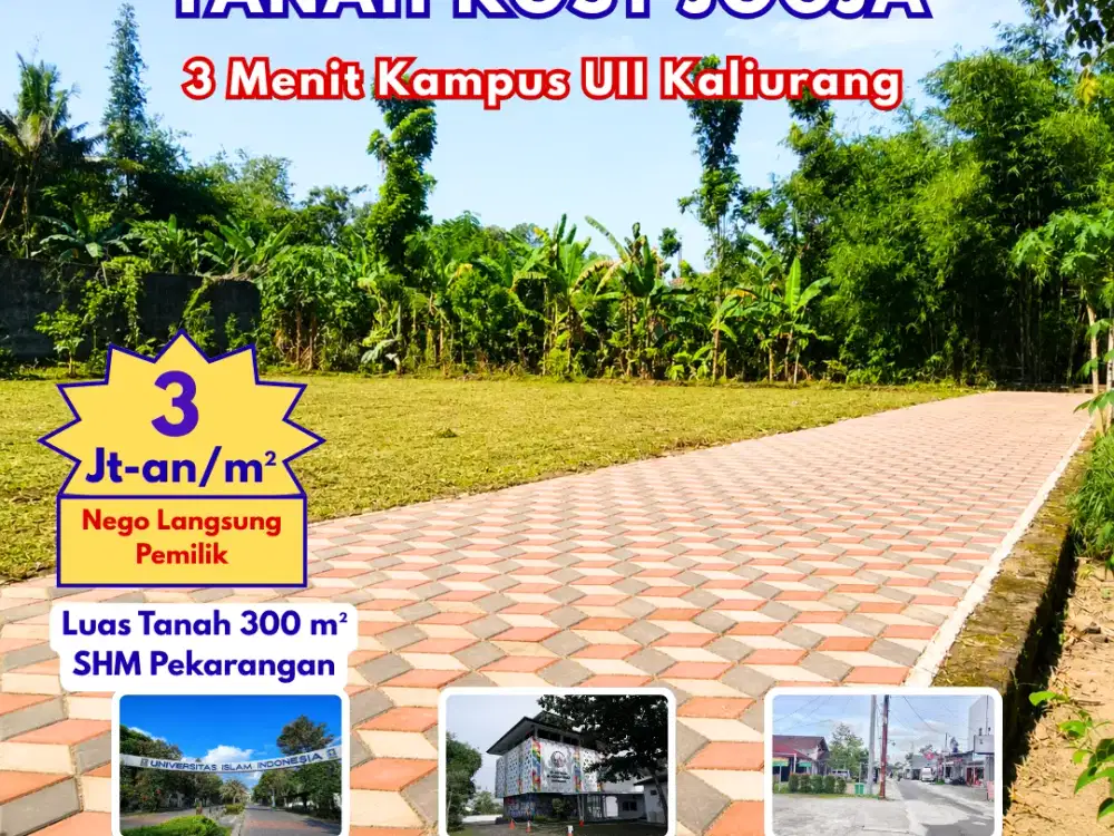 Tanah Selatan Kampus UII Kaliurang Siap Bangun SHM Pekarangan