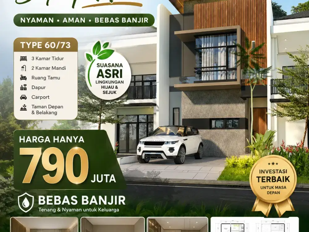 Serius, Rumah 2 Lantai Harga Rp790 Juta di Tengah Kawasan Strategis?