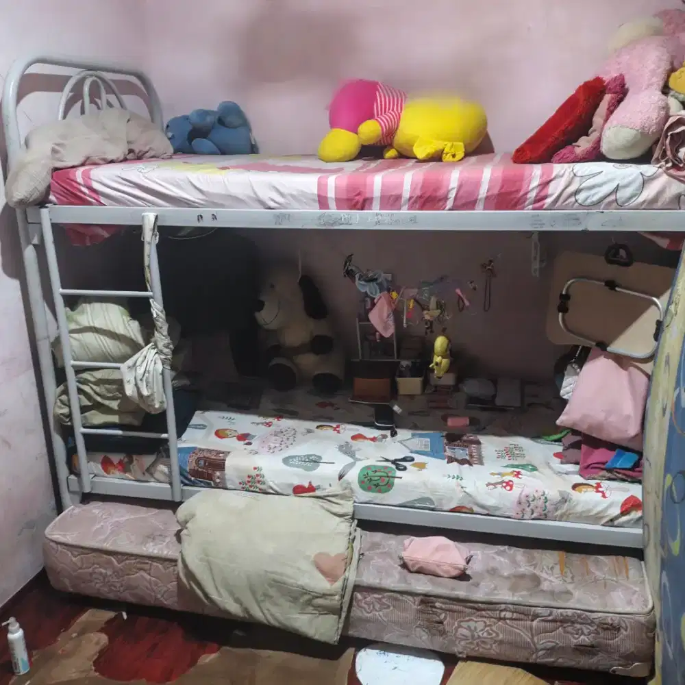 ranjang+kasur 2 tingkat