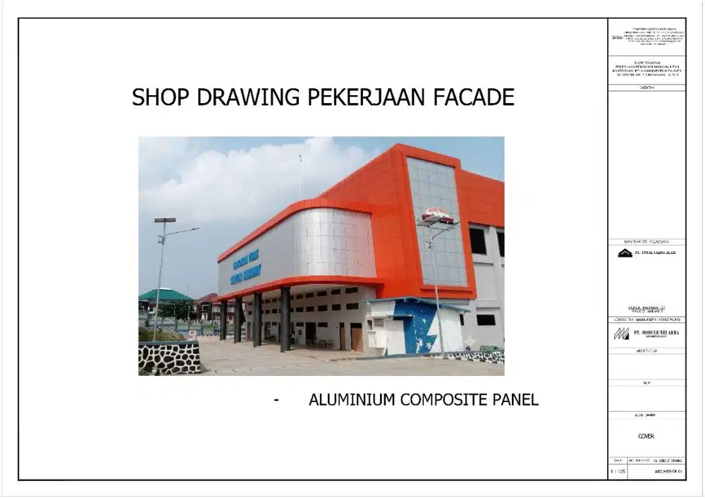 JASA GAMBAR AUTOCAD PROFESIONAL: SPESIALIS FACADE ALUMINIUM KACA & ACP