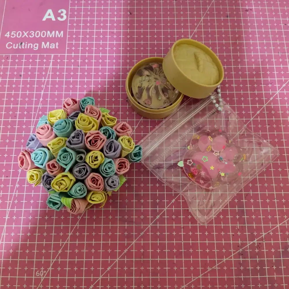 Handmade | box flowers | paper craft | detailed
