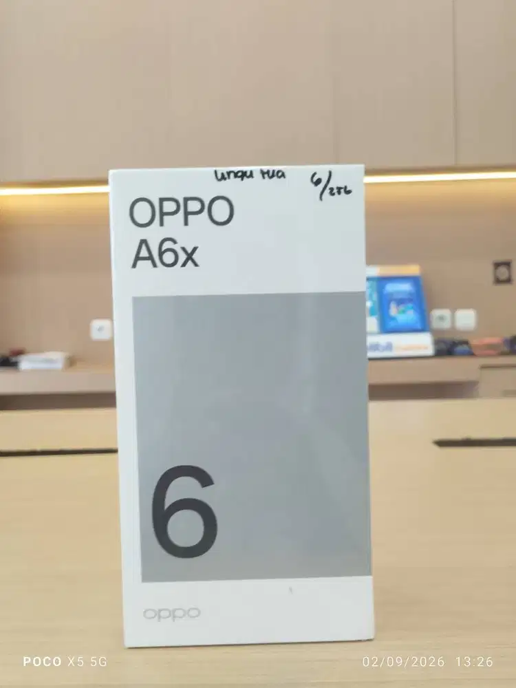 JUAL OPPO A6X NEW GARANSI 1 TAHUN FREE ANTIGORES SEUMUR HIDUP