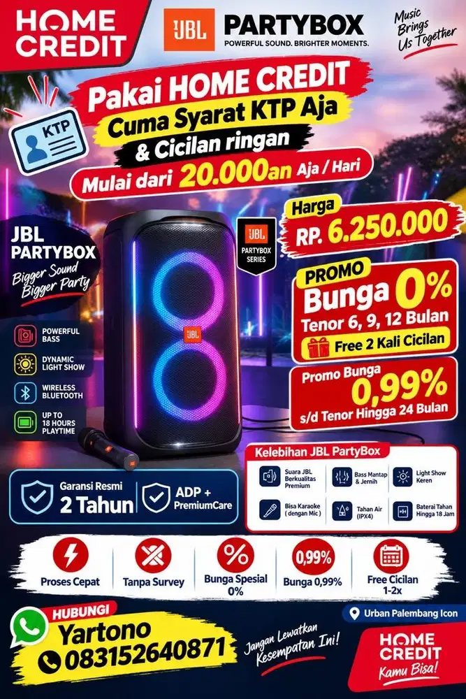 PROMO CICILAN SPIKER JBL PARTYBOX