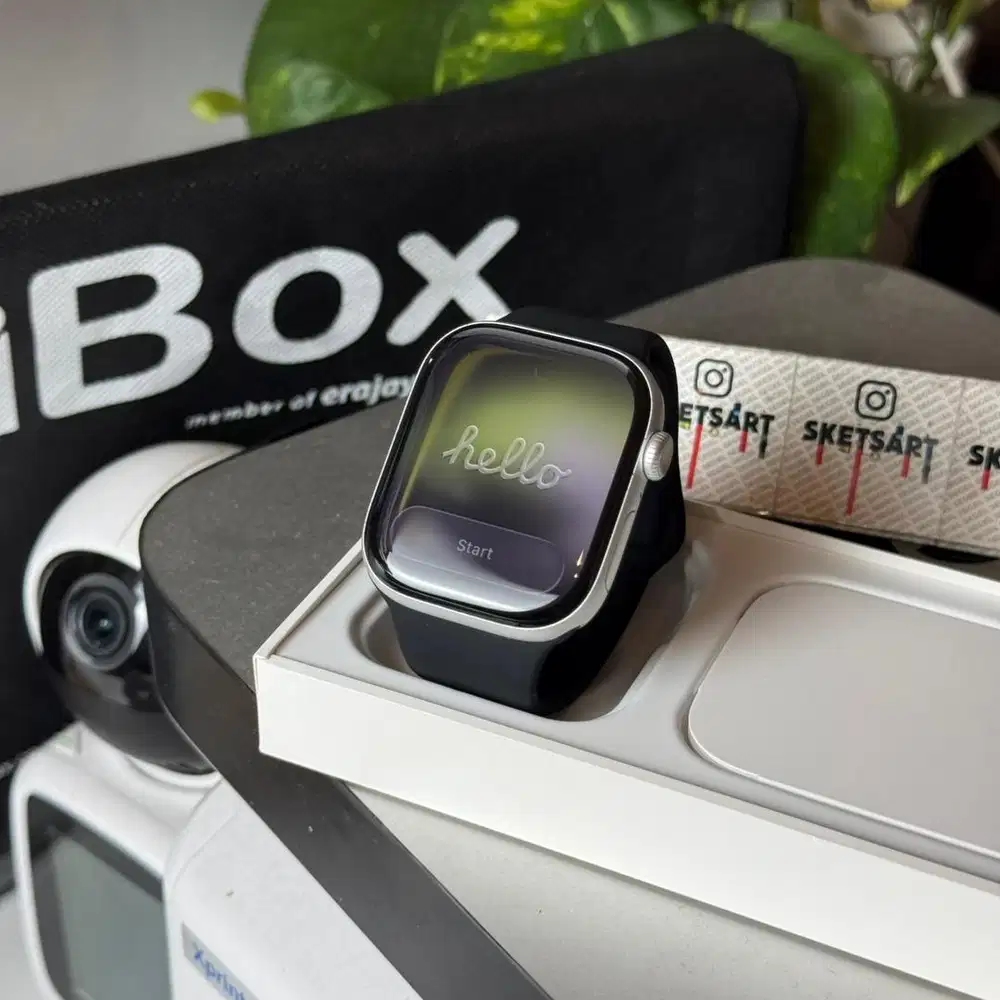 Apple Watch Series 10 46mm Silver iBox iwatch Battery Health 100%
