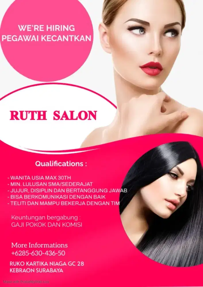 Lowongan Pegawai Salon