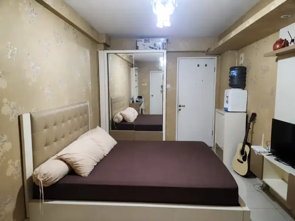 DIJUAL APARTMENT STUDIO GREEN PALACE-SHM-FULL FURNISHED-LT10-CITY VIEW