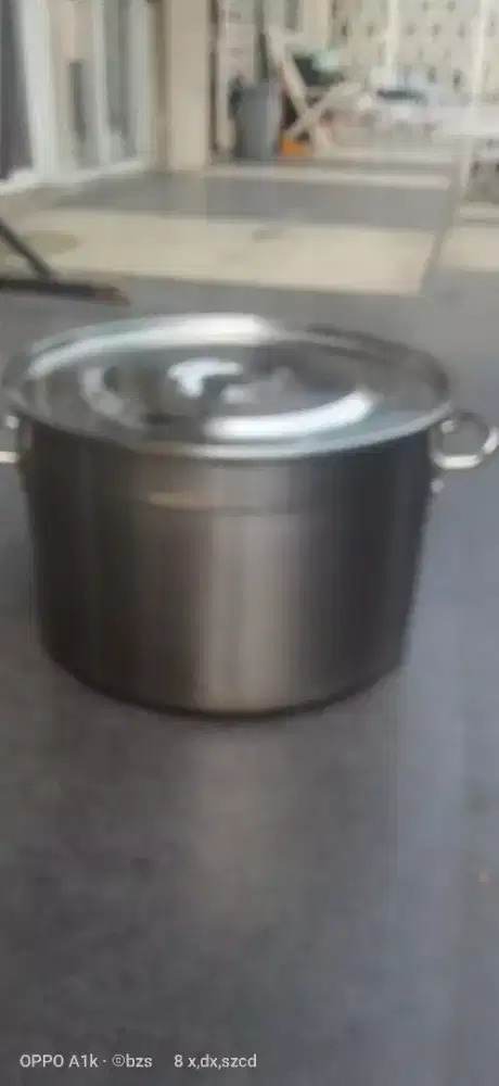 Panci stainless tebal ,besar diameter 42 cm ,tinggi 36 cm