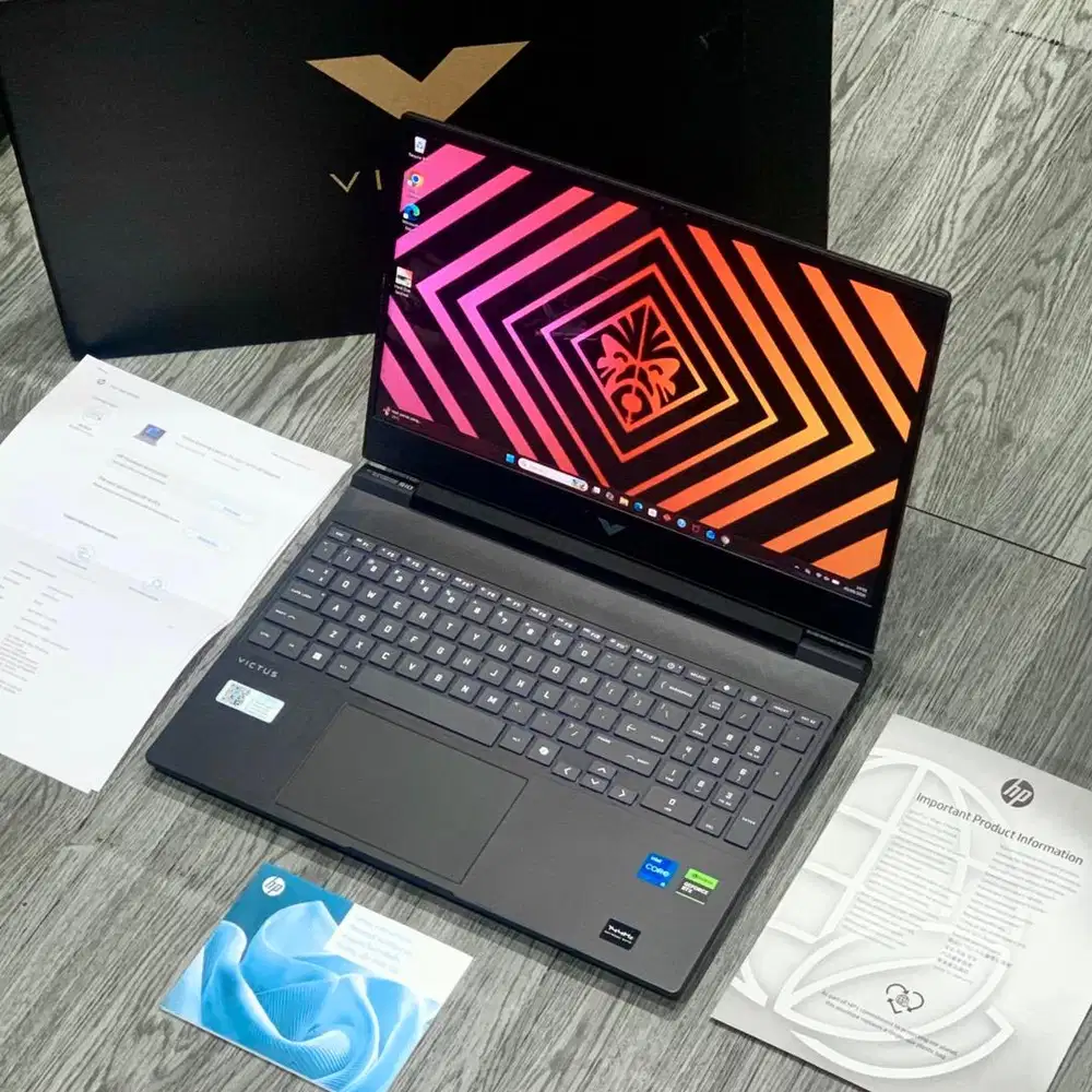 LAPTOP HP VICTUS 15-FA2716TX 16GB/512GB RTX 3050 6GB GARANSI 2027