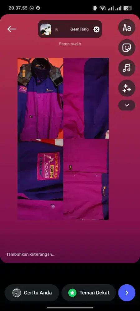 JAKET GUNUNG GORE - TEX