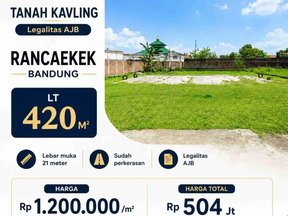 Dijual cepat Tanah Kavling di Rancaekek, Bandung