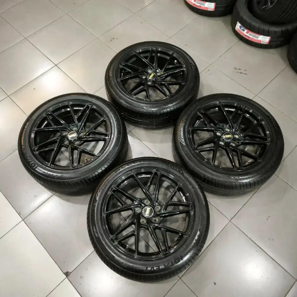 Velg Original Hsr Soma R18 5x114 Mulus + ban 225 50 R18 nik 2025