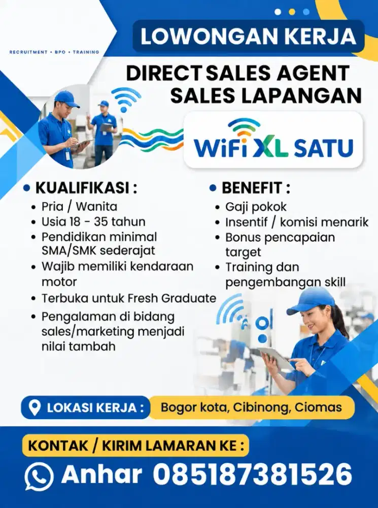 Lowongan kerja Sales XL