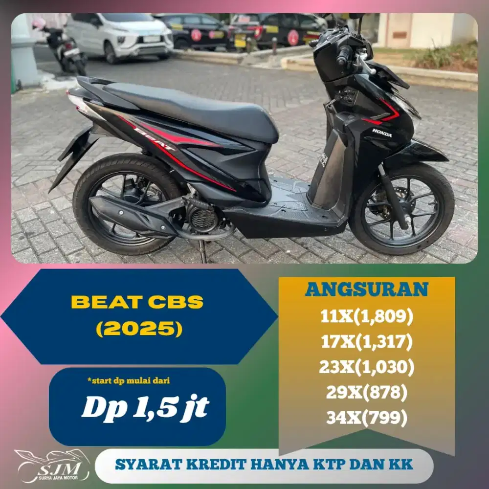 HONDA BEAT CBS 2025 KM 4K ASLI