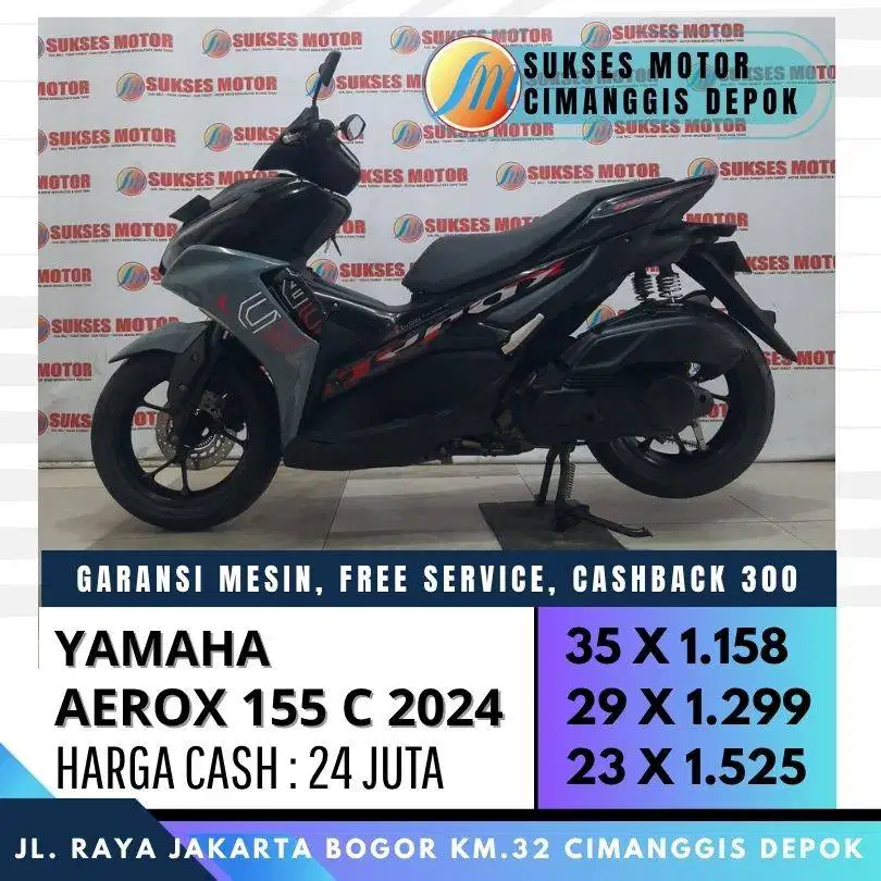 YAMAHA AEROX 155 C 2023 MULUS KREDIT MOTOR SECOND CASHBACK 300 RIBU